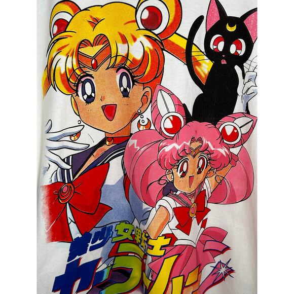 Sailor Moon Rare Anime Vintage Reprint Single Stitch T-shirt Screen Stars - Picture 2 of 6